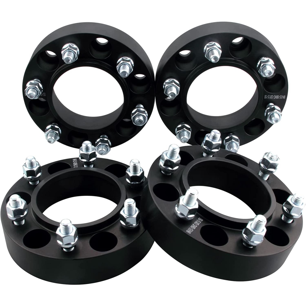 4PC Black 6x5.5 Hubcentric Wheel Spacers 1.5 Inch with 12x1.5 Studs Compatible with Toyota 6 Lug 6x139.7 for 1995-2022 Tacoma | 1986-2022 4Runner | 2007-2014 FJ Cruiser | 2000-2006 Tundra