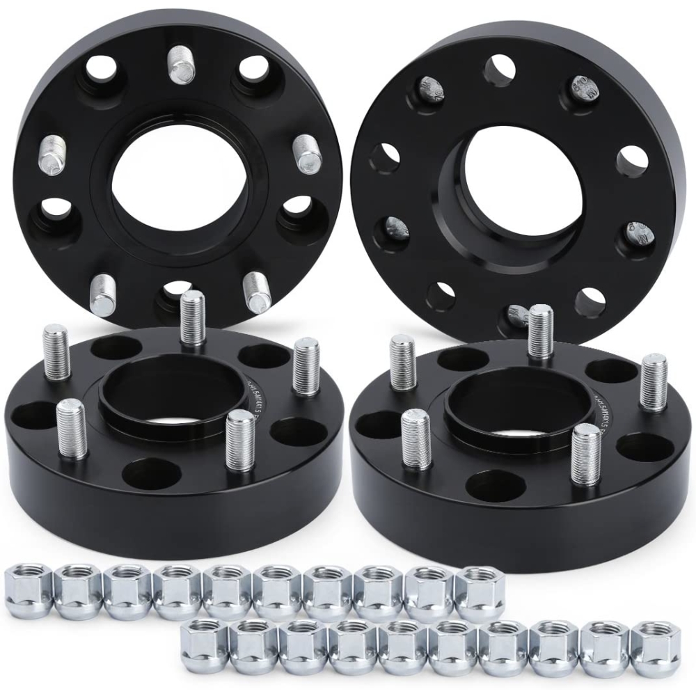 5x5.5 Hubcentric Wheel Spacers for Dodge Ram 1500 2002-2010, Durango 2004-2009, Dakota 2005-2011, Dynofit 1.5 Inch 4Pcs 5x139.7 Solid Forged Wheels Spacer 9/16 Stud 77.8mm Hub for 5 Lug Wheels